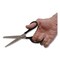 Westcott 8 in. Long 3 in. Cut Length Straight Contract Scissors - Straight Black Handle